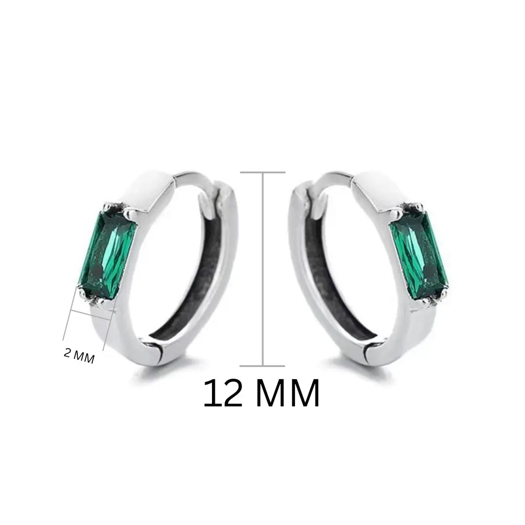 Classic Round Emerald Earrings | Salty