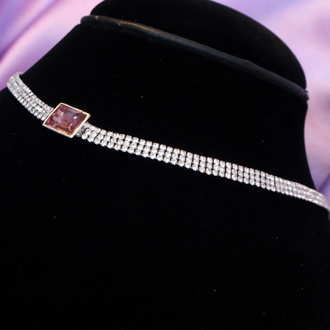 Classic Ruby Choker Necklace - Salty Accessories