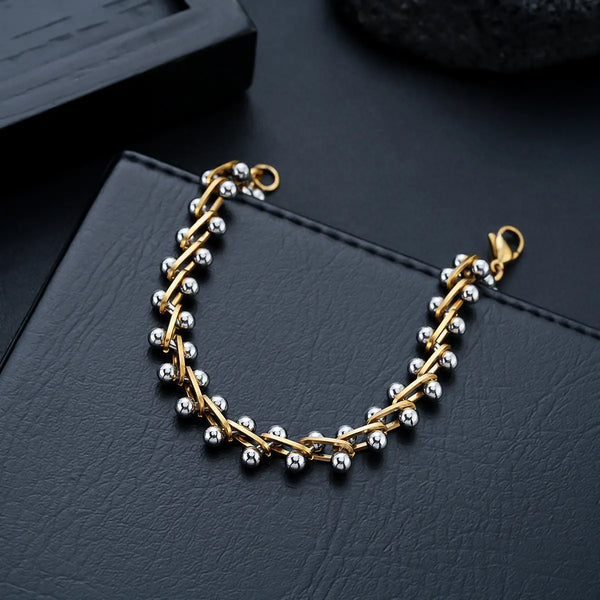 Classic Spine Link Bracelet - Gold