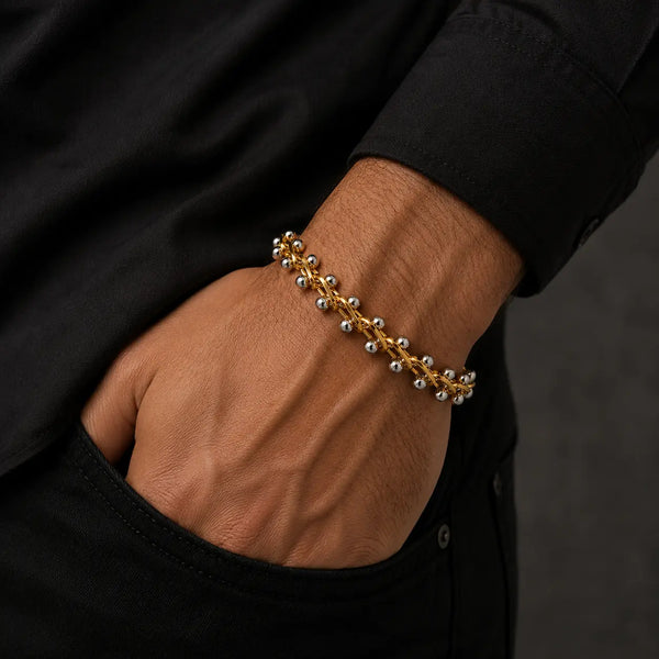 Classic Spine Link Bracelet - Gold