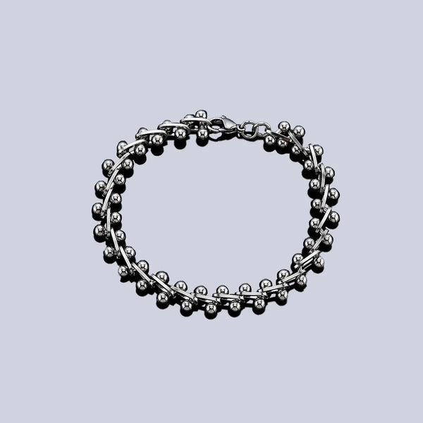Classic Spine Link Bracelet - Silver