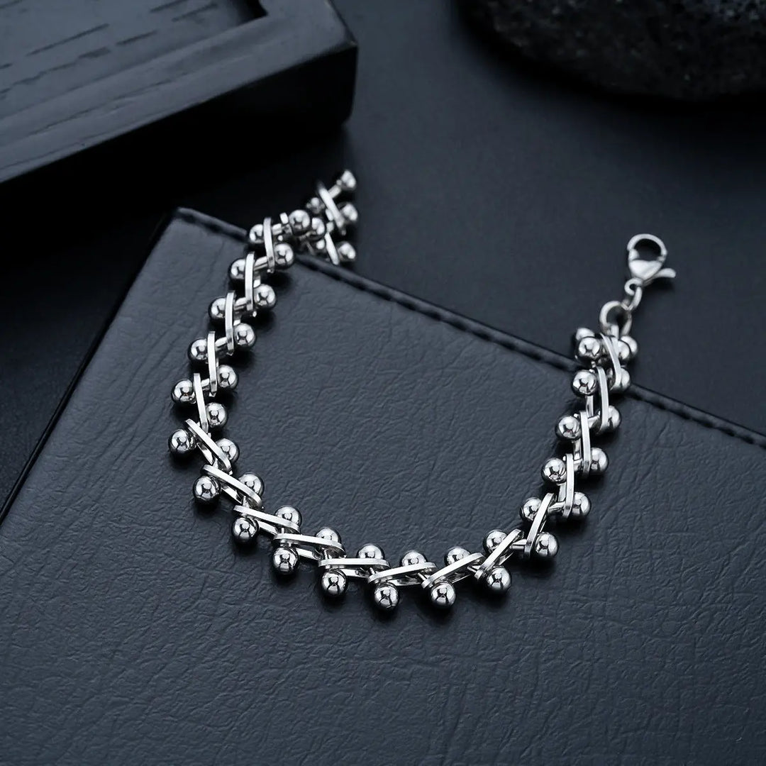 Classic Spine Link Bracelet - Silver | Salty