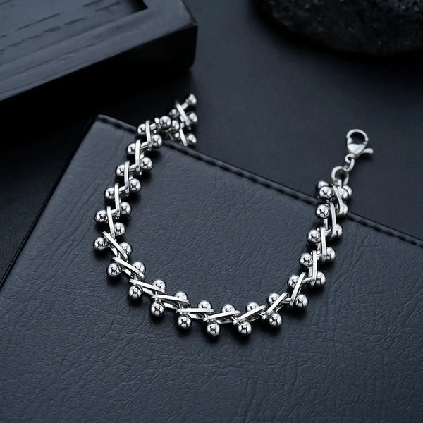 Classic Spine Link Bracelet - Silver