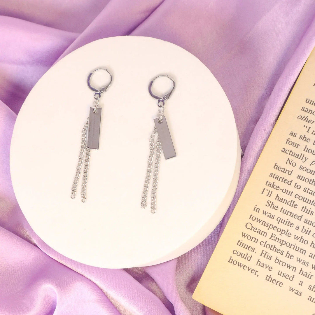 Classy Metal K-Pop Style Earrings - Salty Accessories