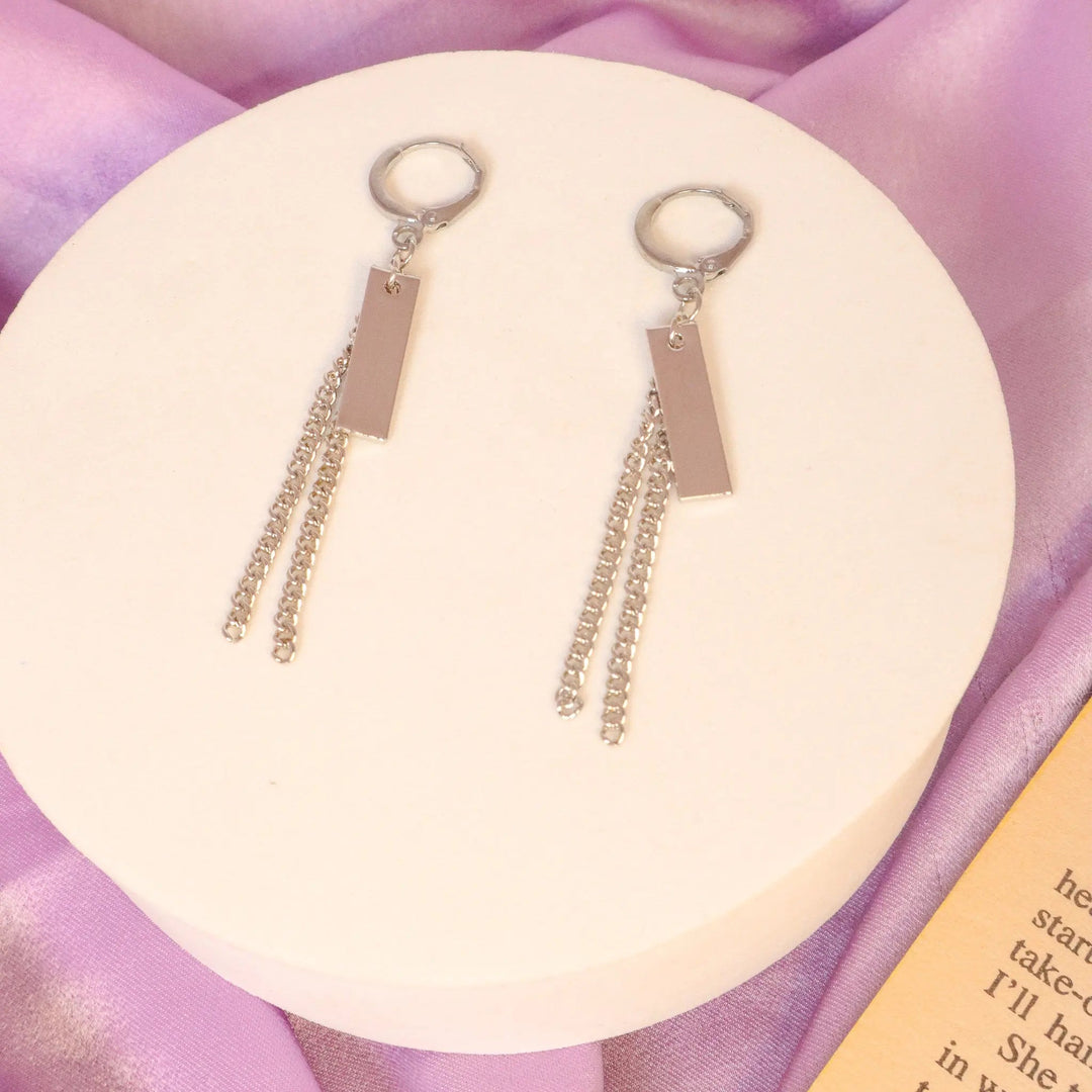 Classy Metal K-Pop Style Earrings - Salty Accessories