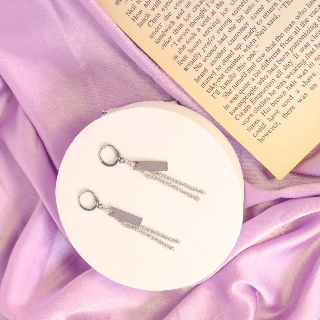 Classy Metal K-Pop Style Earrings - Salty Accessories