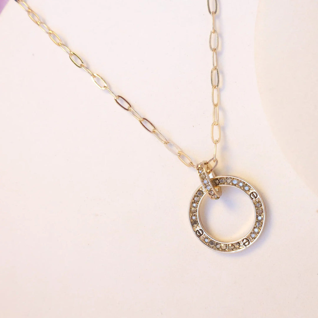 Classy Round Paperclip Chain Necklace - Salty Accessories
