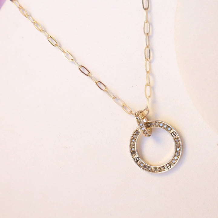 Classy Round Paperclip Chain Necklace - Salty Accessories