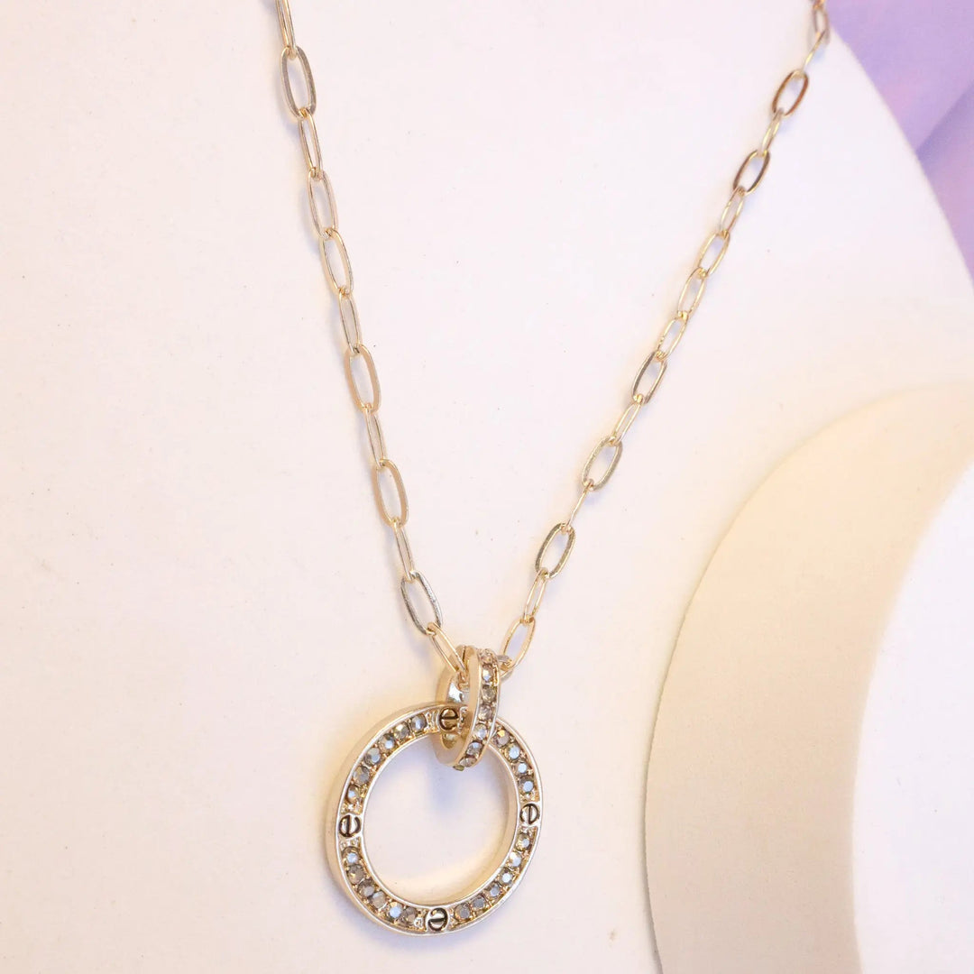 Classy Round Paperclip Chain Necklace - Salty Accessories