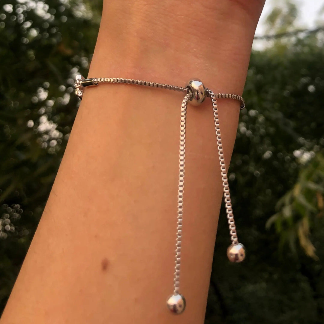 Clear Glass Crystal Bracelet - Salty Accessories