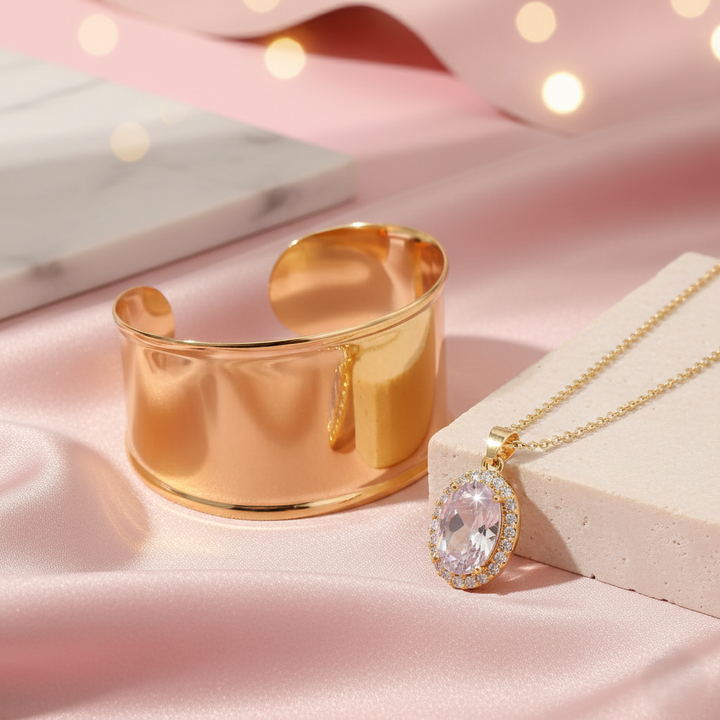 The Royal Jewels Bracelet and Necklace Combo