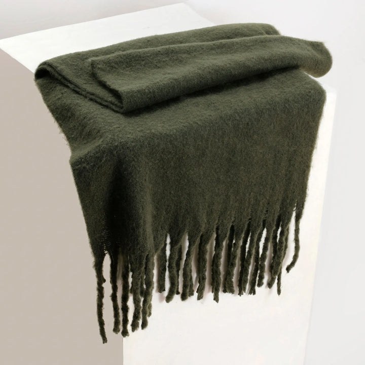 CloudSoft Winter Scarf - Green | Salty