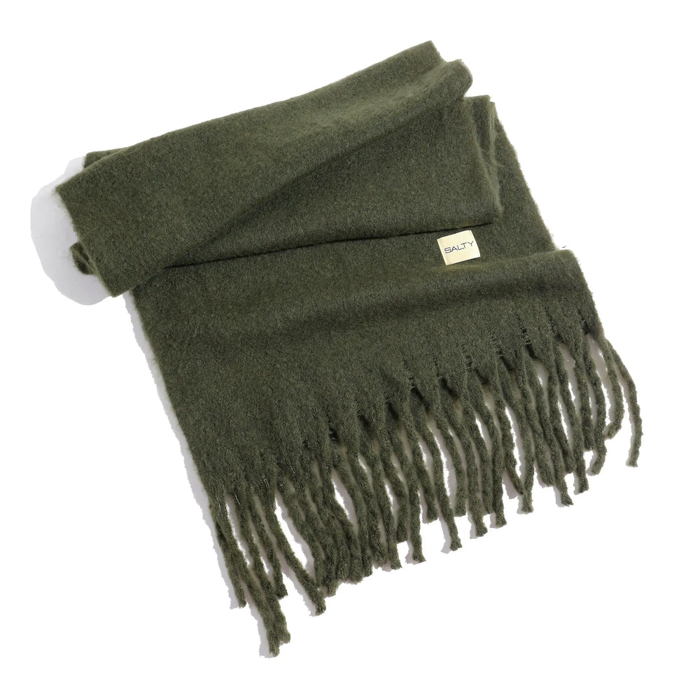 CloudSoft Winter Scarf - Green | Salty
