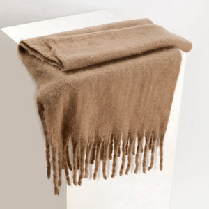 CloudSoft Winter Scarf - Light Brown | Salty