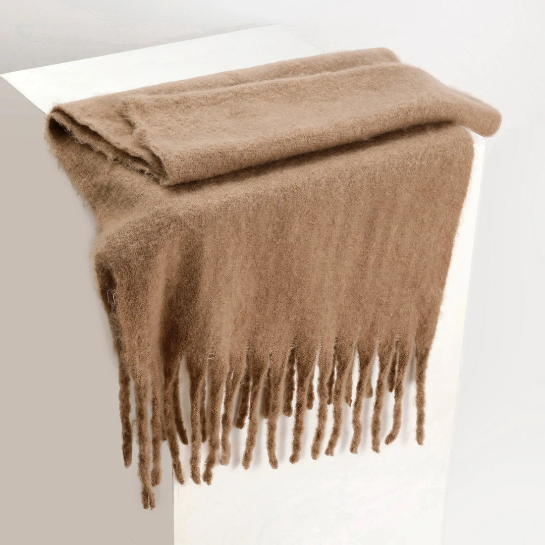 CloudSoft Winter Scarf - Light Brown | Salty