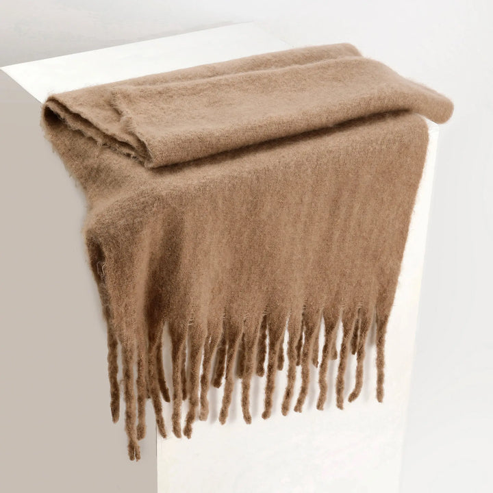 CloudSoft Winter Scarf - Light Brown | Salty