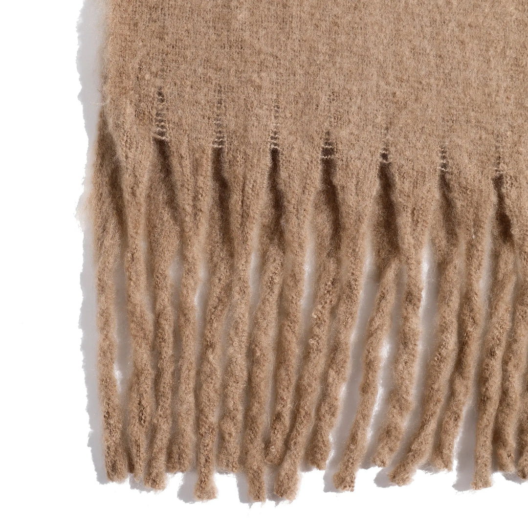 CloudSoft Winter Scarf - Light Brown | Salty