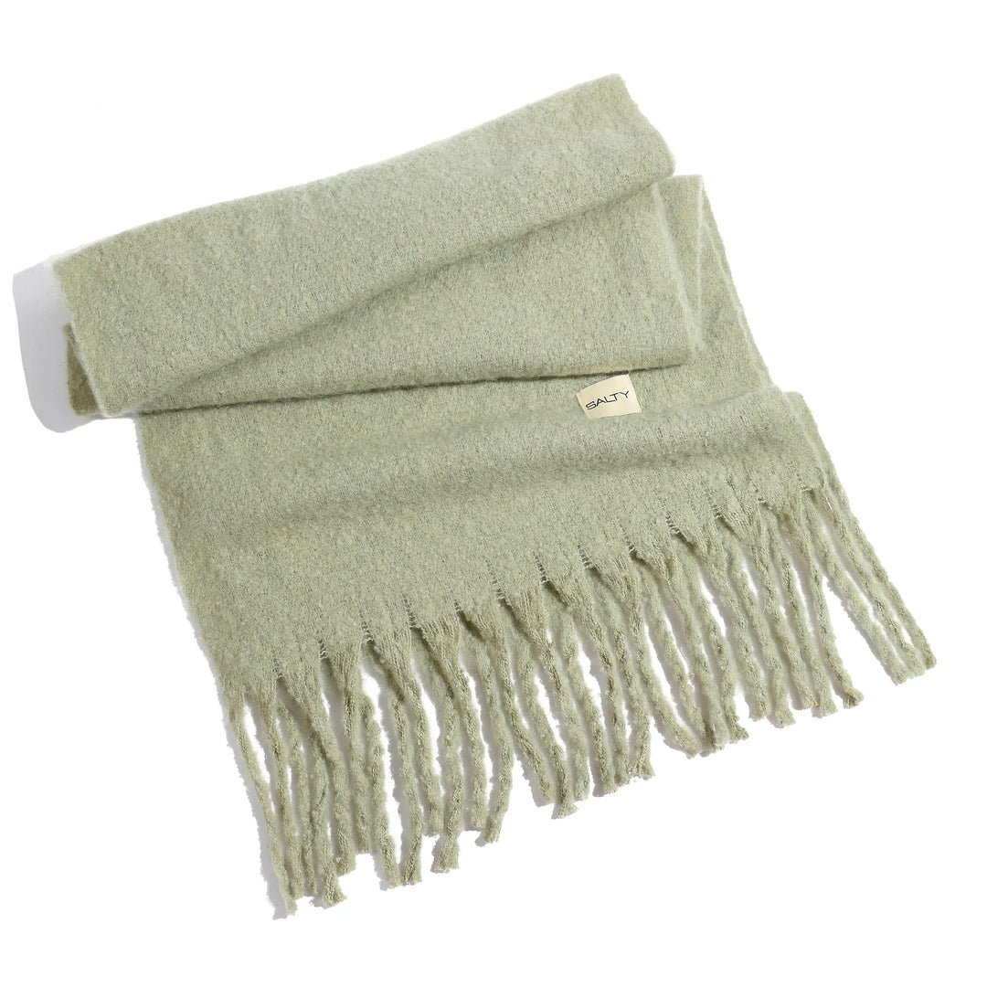 CloudSoft Winter Scarf - Light Green | Salty