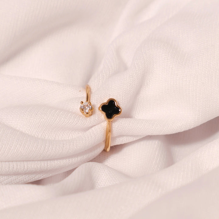 Clover Crystal Ring - Salty Accessories