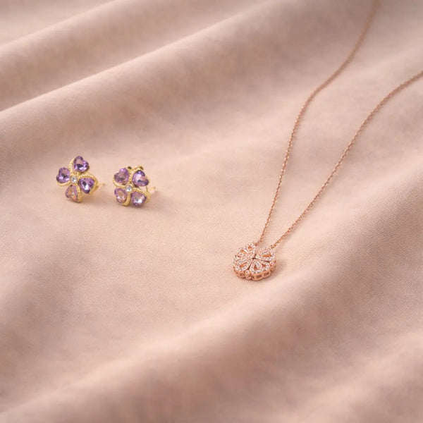 Infinity Teardrop Pendant Necklace & Earrings Boxed Set In Silver Infinity Teardrop Pendant Necklace & Earrings Boxed Set In Silver