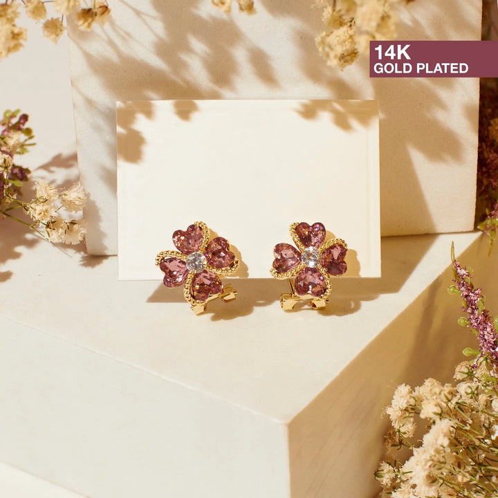 Diamond Daisy Earrings - Salty Accessories