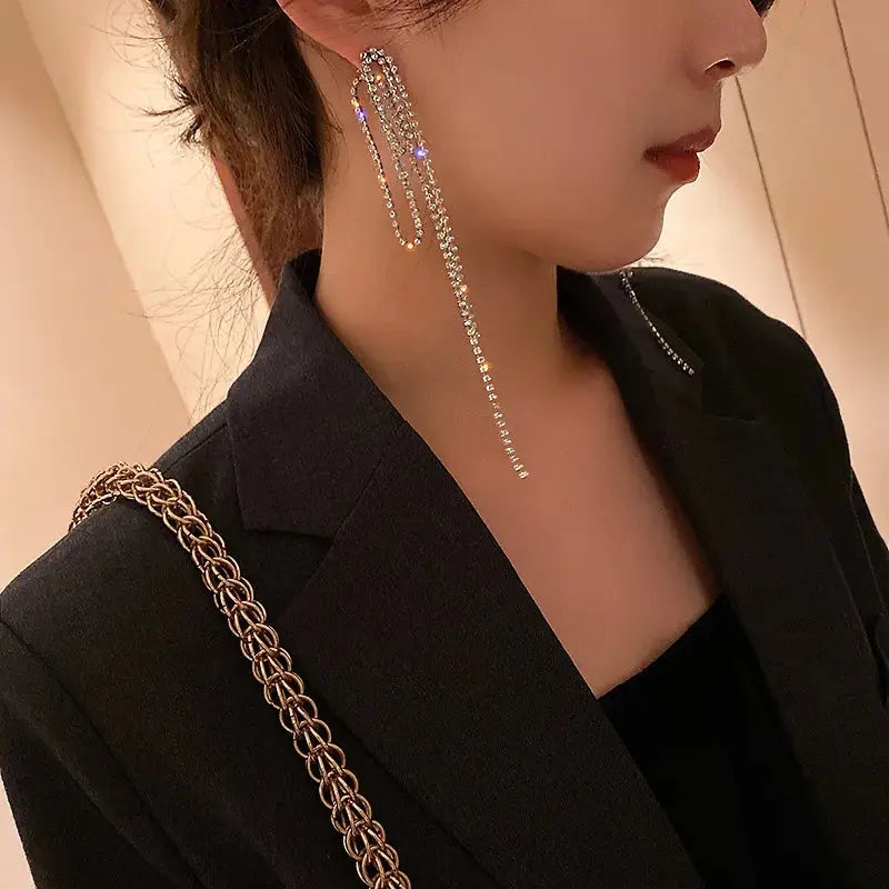 Clubbing Rhinestones Earrings - Salty Accessories