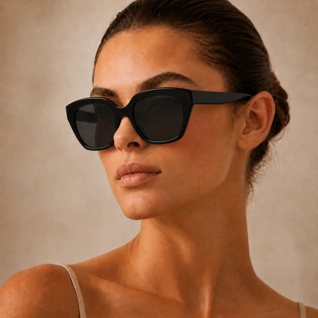 Coastal Chic Black Frame Fashion Sunglasses for Girls | Salty