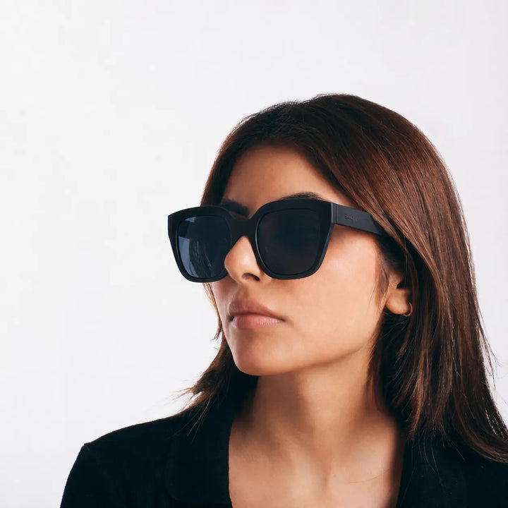 Coastal Chic Black Frame Fashion Sunglasses for Girls | Salty