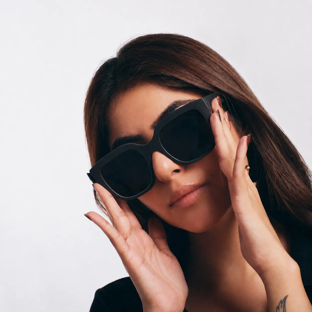Coastal Chic Black Frame Fashion Sunglasses for Girls | Salty