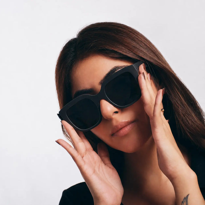 Coastal Chic Black Frame Fashion Sunglasses for Girls | Salty