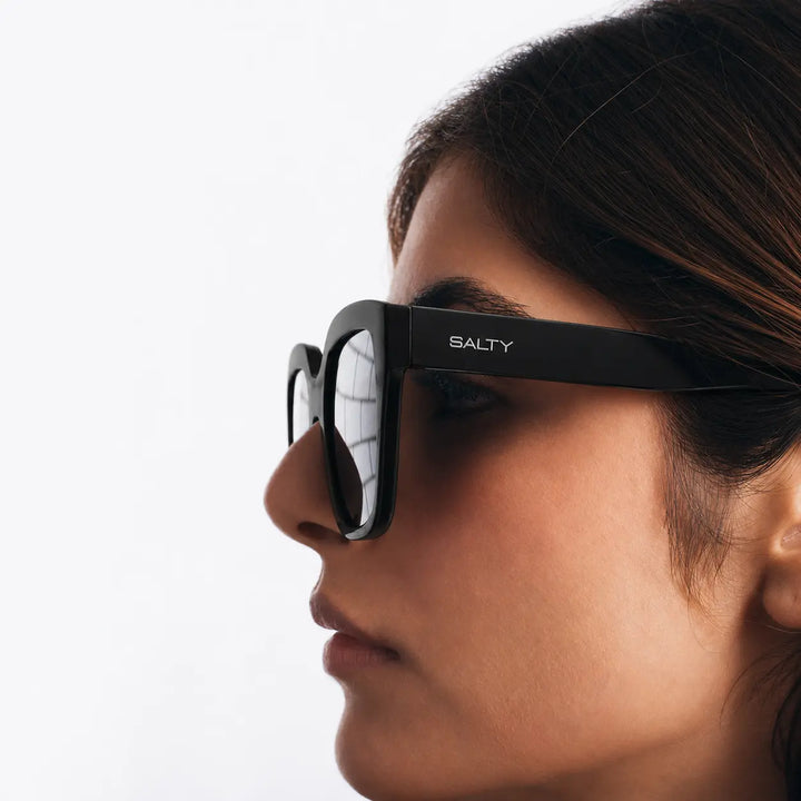 Coastal Chic Black Frame Fashion Sunglasses for Girls | Salty