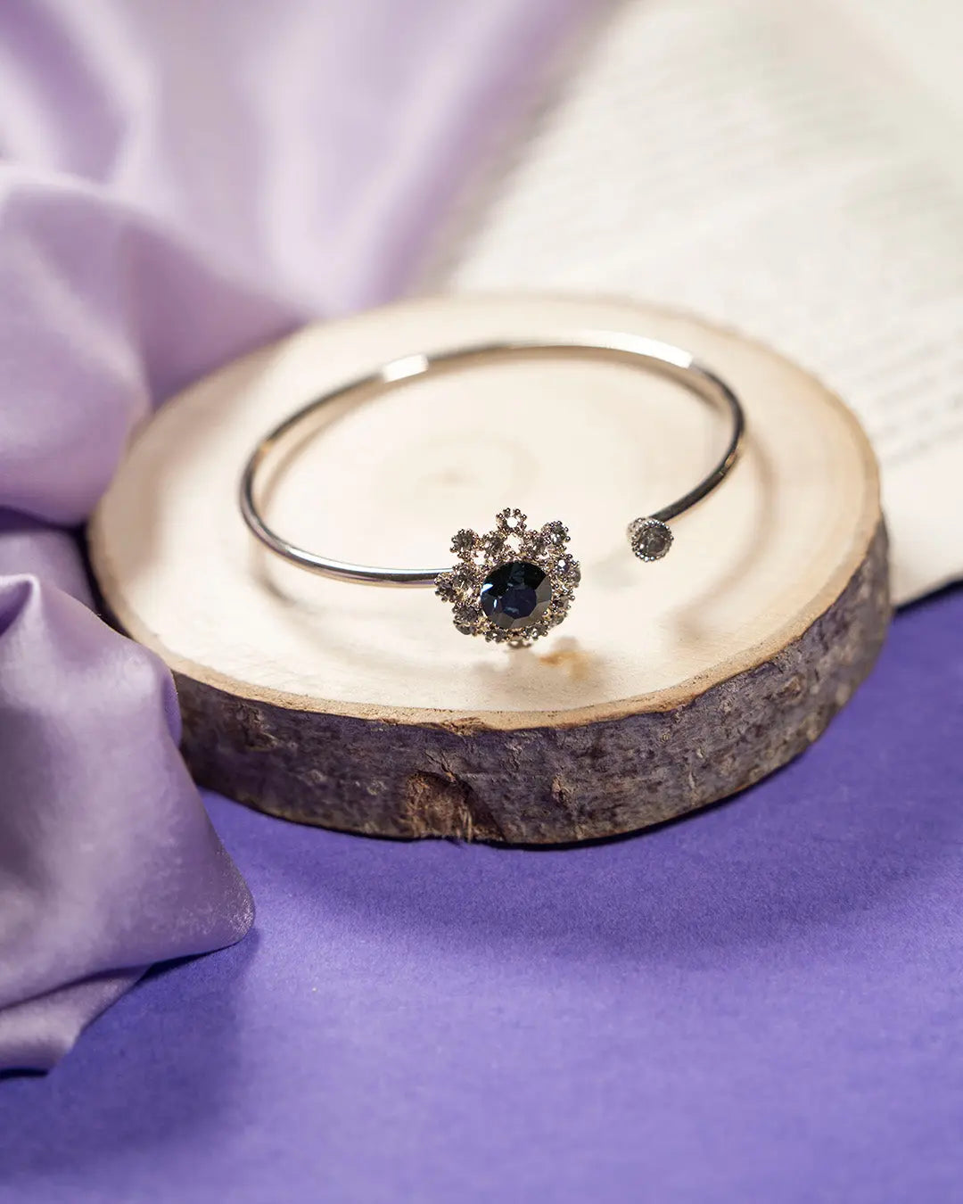 Cocktail Party Cuff Bracelet - Blue - Salty Accessories