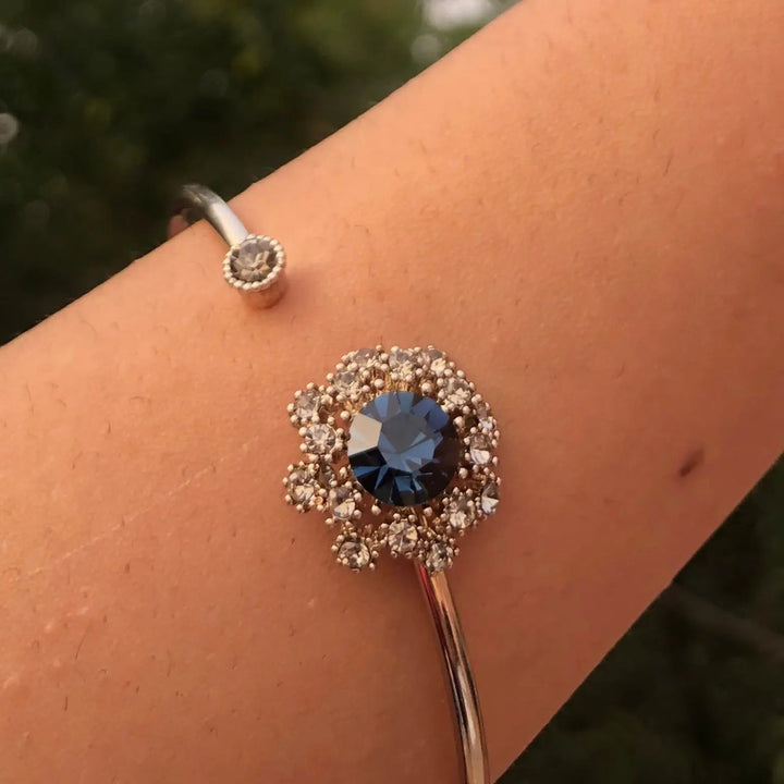 Cocktail Party Cuff Bracelet - Blue - Salty Accessories