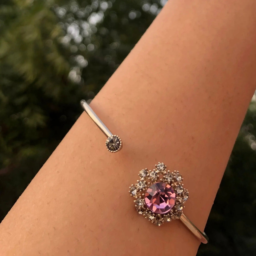 Cocktail Party Cuff Bracelet - Pink - Salty Accessories