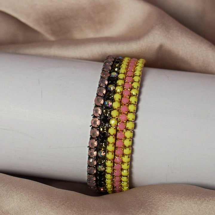 Color Burst Stackable Bands (Set of 5) - Salty Accessories