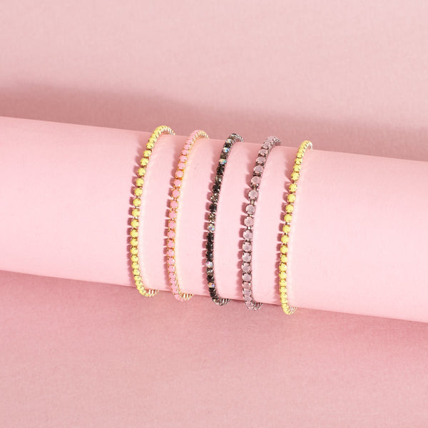 Color Burst Stackable Bands (Set of 5)