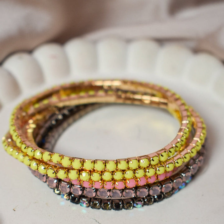 Color Burst Stackable Bands (Set of 5) - Salty Accessories