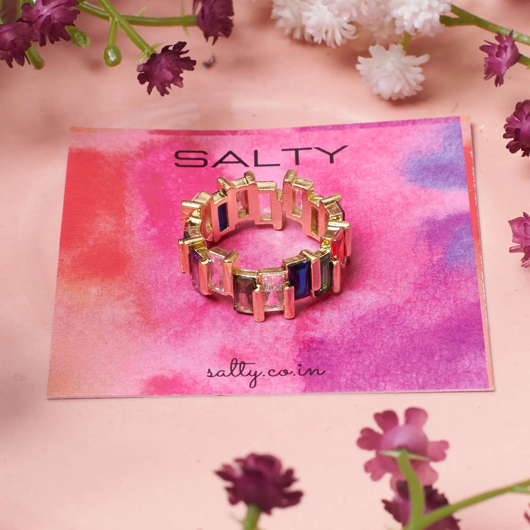 Colorful Glamour Ring - Salty Accessories