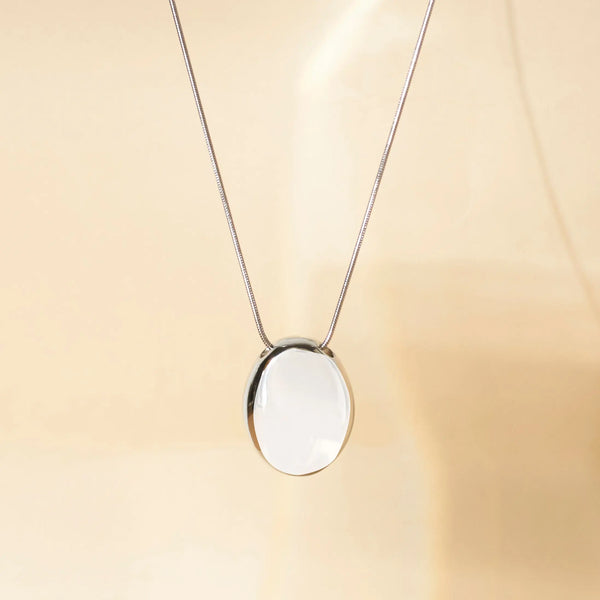 Golden Majesty Silver Necklace
