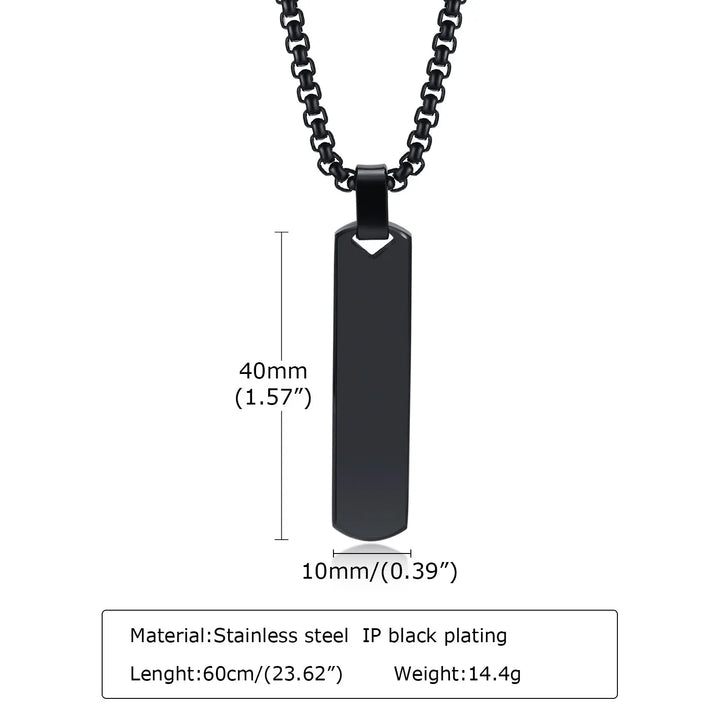Contemporary Edge Chain - Black - Salty Accessories