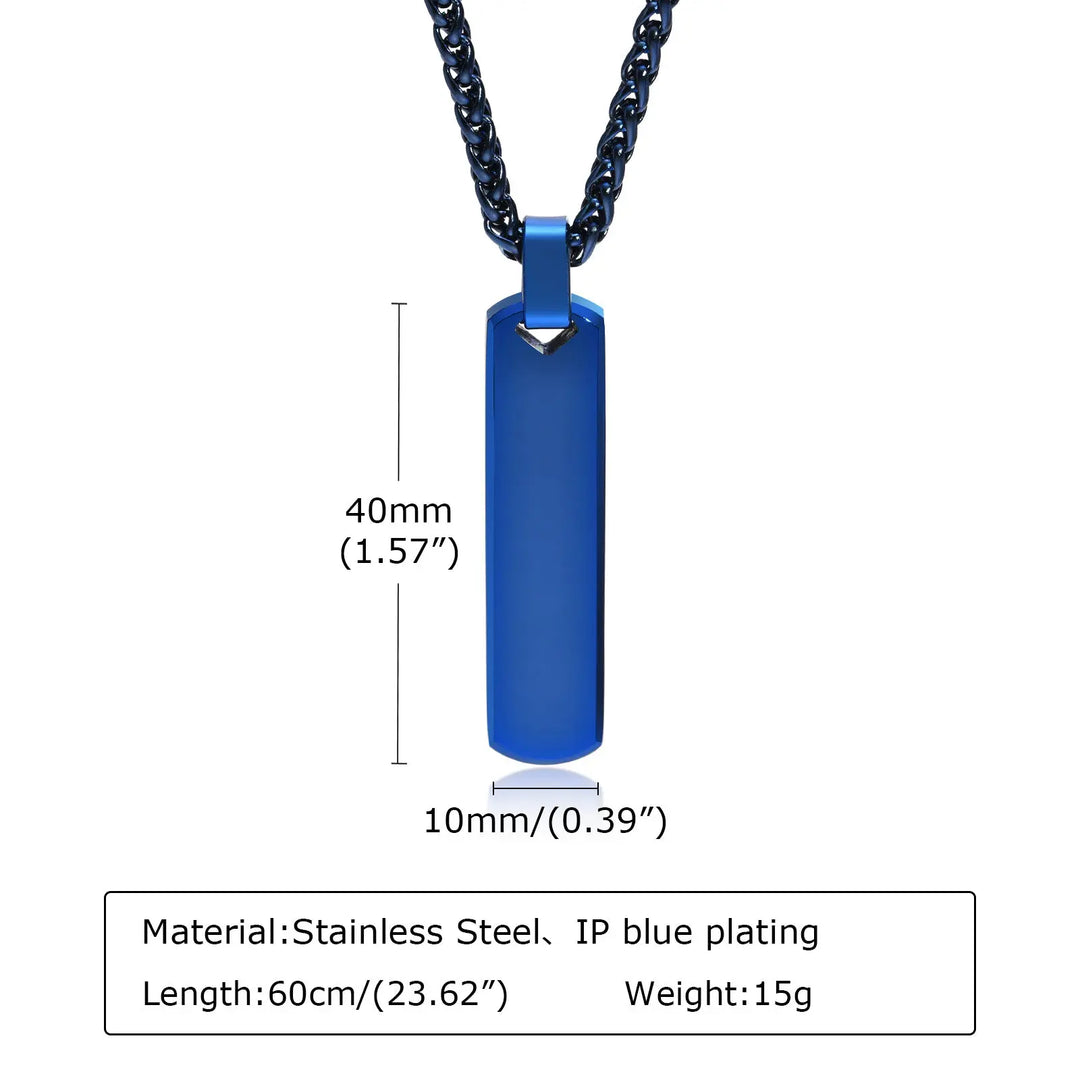 Contemporary Edge Chain - Blue - Salty Accessories
