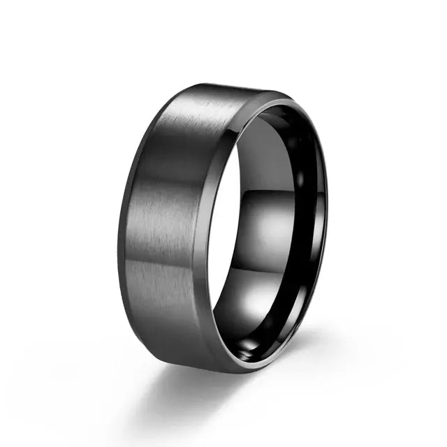 Cool Dude Plain Black Ring - Salty Accessories
