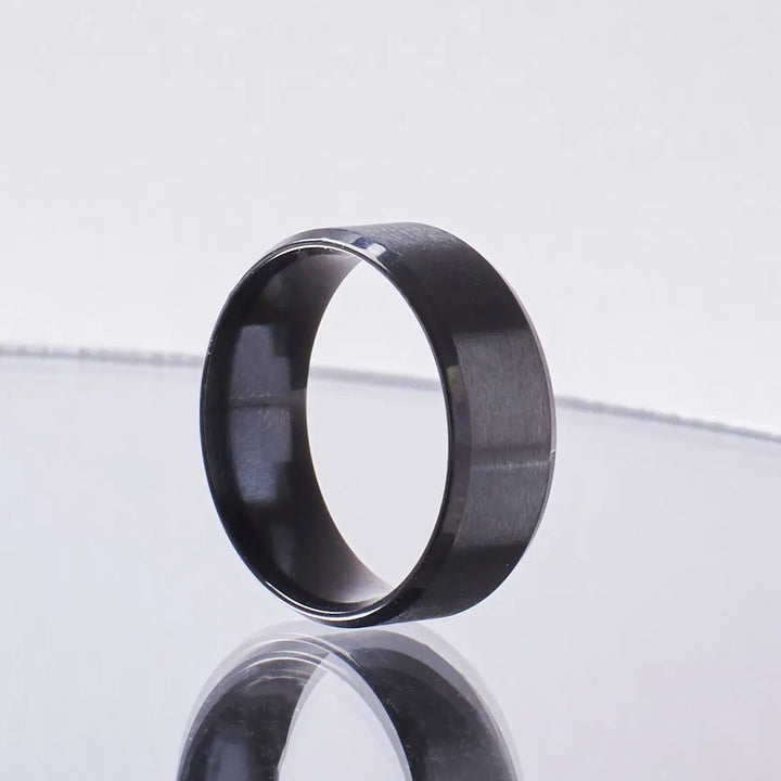 Cool Dude Plain Black Ring - Salty Accessories