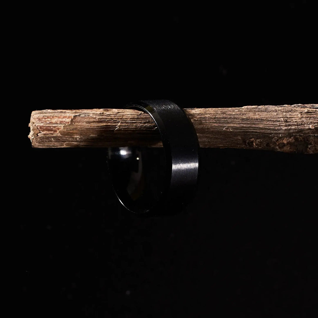 Cool Dude Plain Black Ring - Salty Accessories