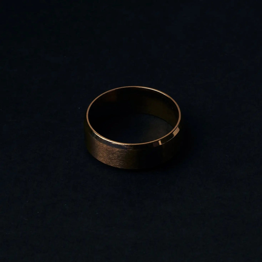 Cool Dude Plain Golden Ring