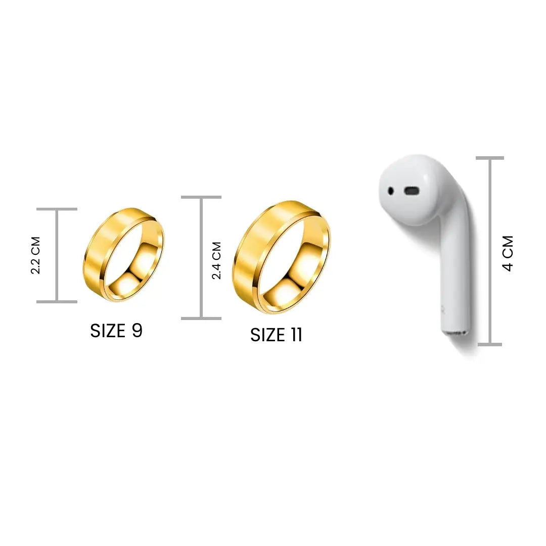 Cool Dude Plain Golden Ring