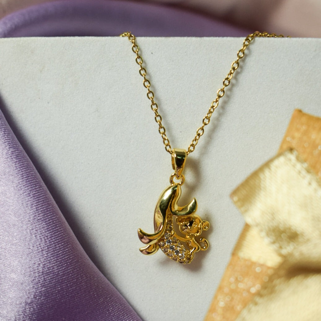 Copperhead Serpent Golden Necklace