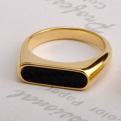 Tribal Gold Black Ring | Salty