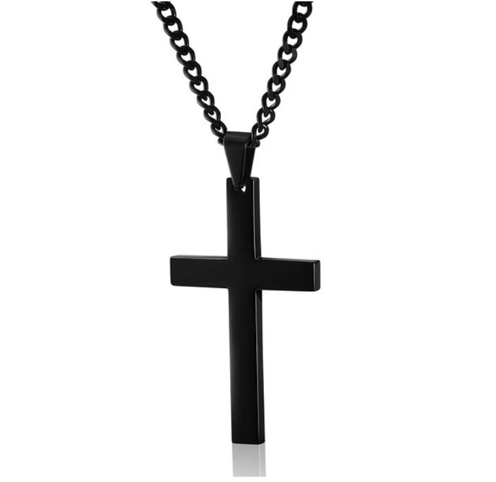 Christ'S Crucifix Black Chain | Salty