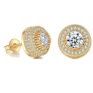 Diamond Golden Tidbit Earrings - Salty Accessories